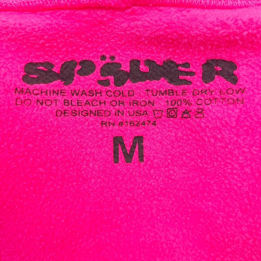 Sp5der P*NK Pullover Hoodie Pink Black | Spider Worldwide - Picture 3 of 6